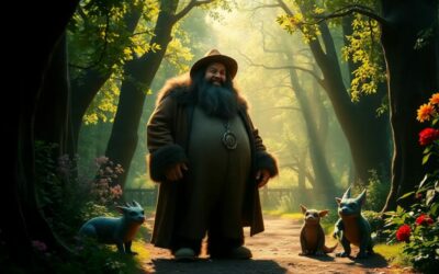Blog Regalos de Harry Potter, varitas mágicas, actores y personajes de la saga, curiosidades y objetos únicos para fans. Hagrid: por qué es el corazón de Hogwarts