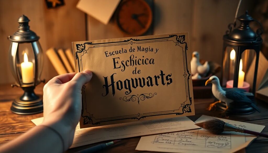 Cómo hacer una carta de Hogwarts creíble para regalar