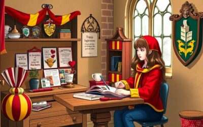 Manualidades por casas: Gryffindor, Slytherin, Ravenclaw y Hufflepuff